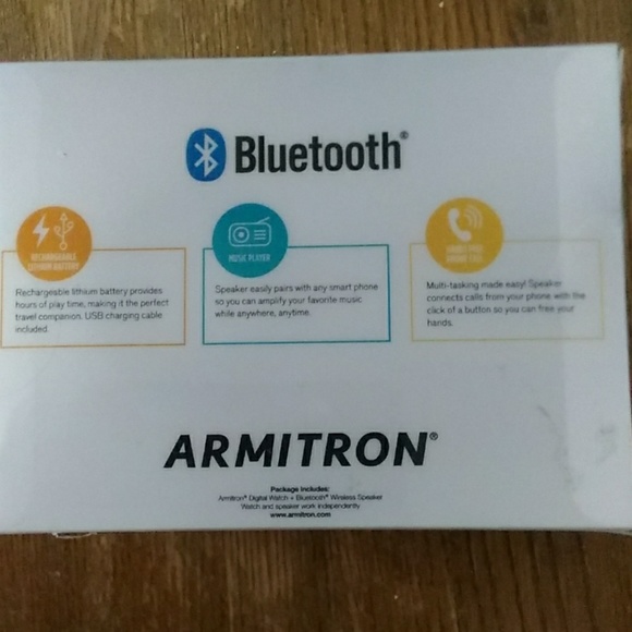 Armitron Stop Watch.  Bluetooth Wireless Speaker - Picture 3 of 3